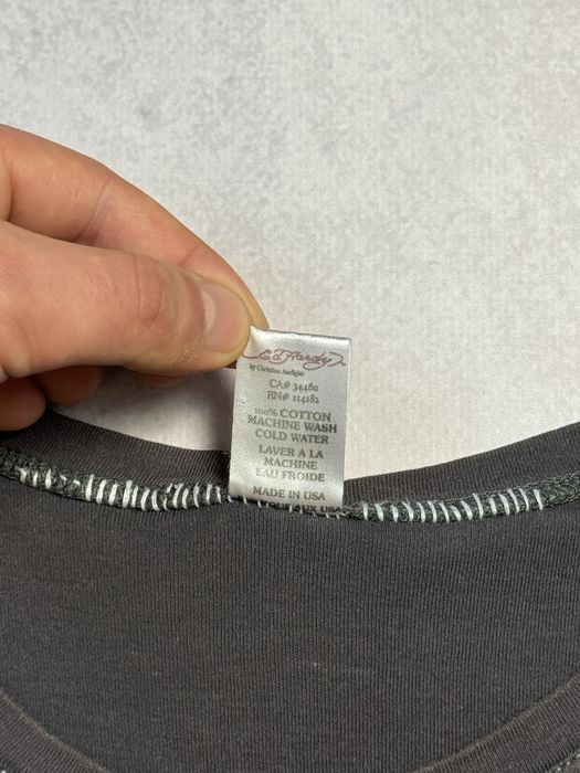 Лонгслив Ed Hardy made in USA женский Y2K с тигром (оригинал)