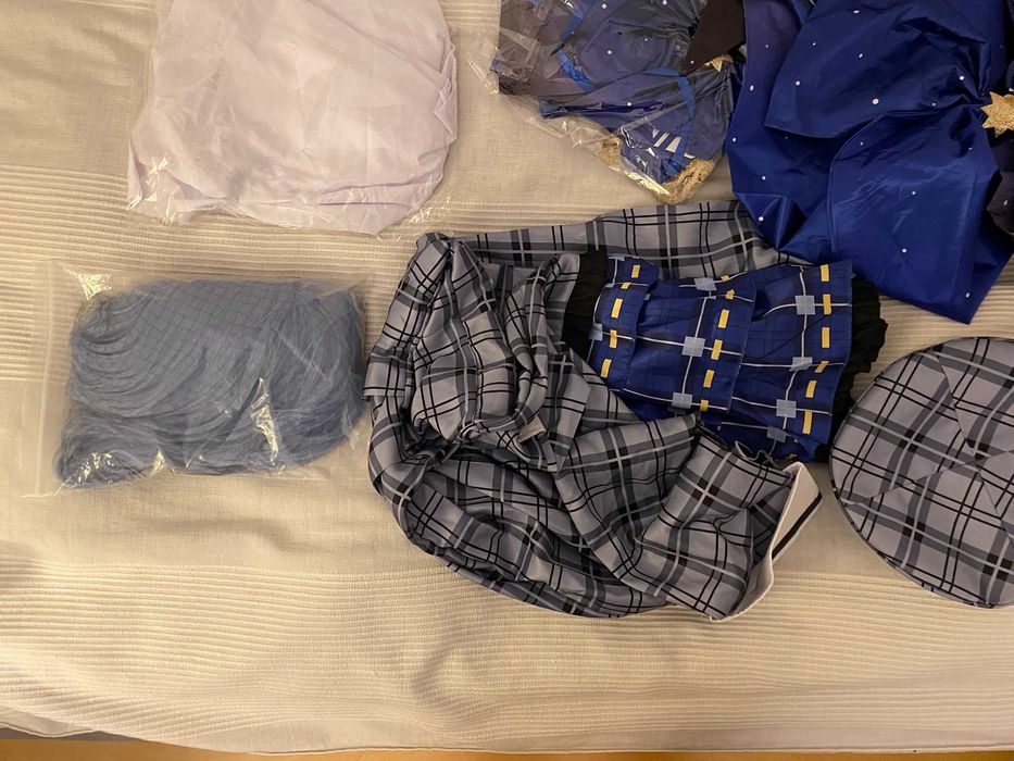 Hololive Hoshimachi Suisei Vtuber Cosplay + Wig Peruka Wetrose