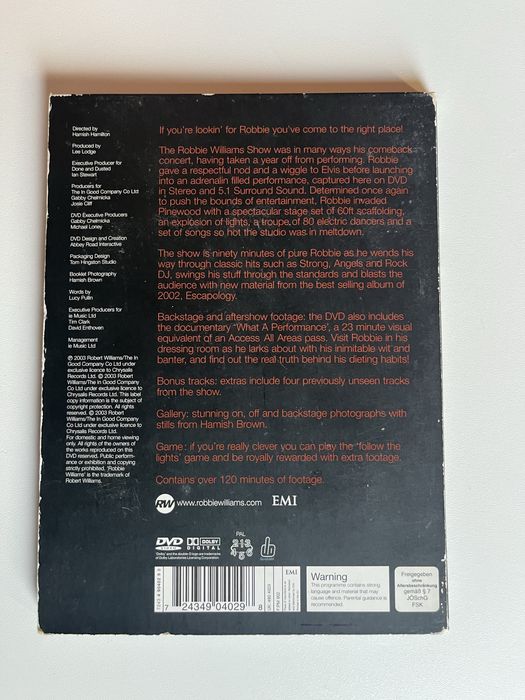 DVD Concerto Robbie Williams