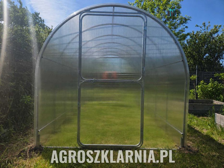 Szklarnia z poliwęglanu 4mm/6mm 3x4,3x6itd ocynk profil Dostawa Gratis