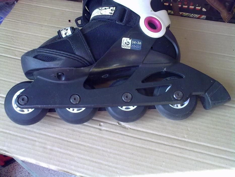 patins em linha oxelo 34-36 + 2 proteccoes