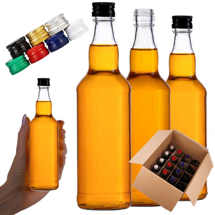 Butelka monopolowa 500 ml z zakrętką fi 28 – duża ilość