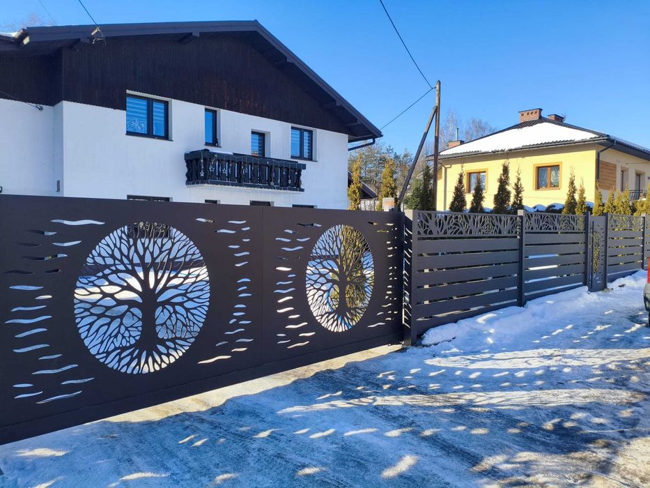 Bramy -ogrodzenia -aluminiowe -spawane laserowo