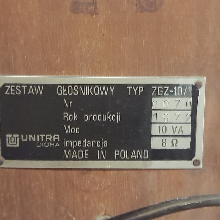 Kolumny unitra diora unikaty kolekcjonerskie .dstl202