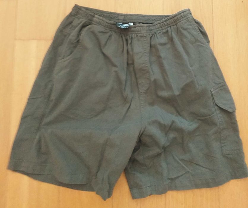 Bad Boy Gray Khaki-Style Shorts, Original, New
