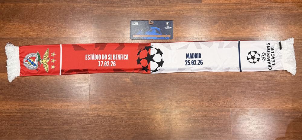 Cachecol  do Jogo Benfica X Real Madrid
