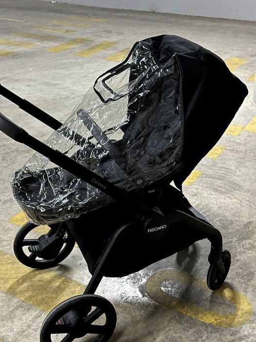 Recaro: Carrinho Passeio + Ovo + Alcofa + Capa para a chuva