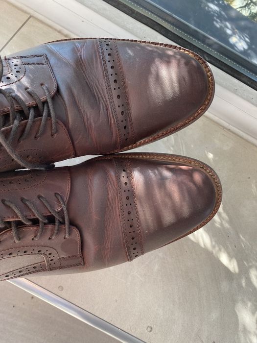 Oxfordy derby polbuty meskie Aldo skorzane 44