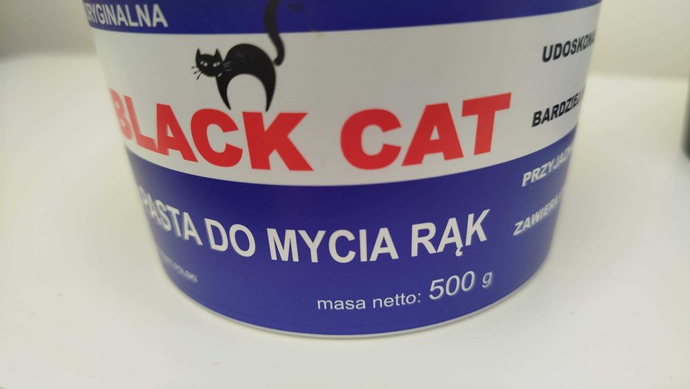 5x Pasta "BLACK CAT" 500 g niebieska i czerwona
