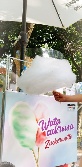 Maszyna, wózek do waty cukrowej i popcornu na wynajem - z obsługą