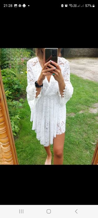 Sukienka podszewka wszyte spodenki  rozms/m.
