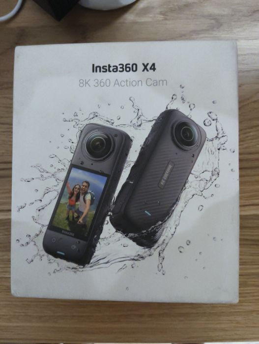 Insta360 X4 флагманська панорамна екшн-камера Insta360,Європейська версія Базовий комплект (Standard Bundle) НОВА