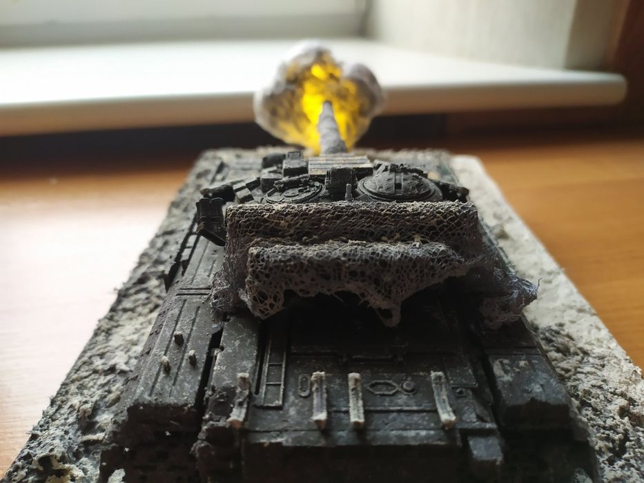 Діорама Т-64БВ в зимових умовах, масштаб 1:35