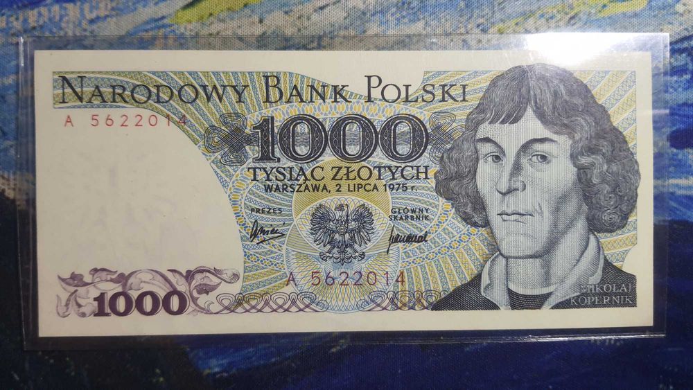 RZADKOŚĆ !!! 1000 złotych 1975 s. A UNC !!!