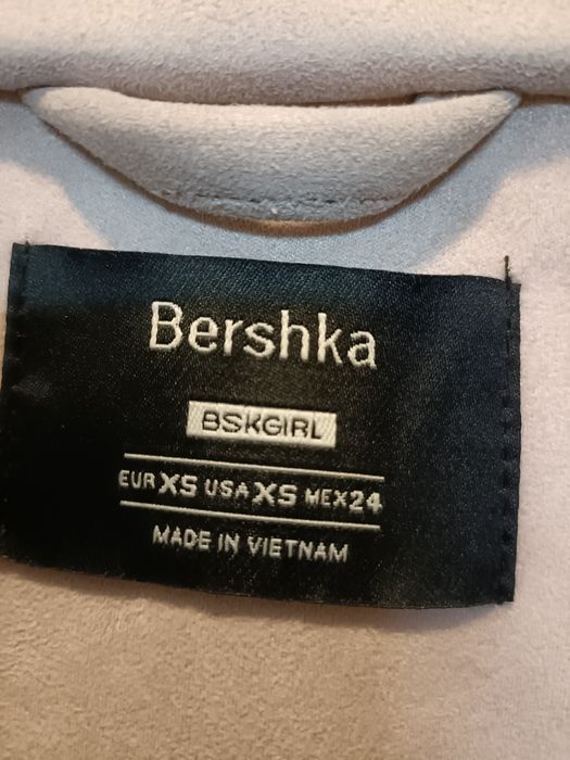 Casaco Biker Bershka rosa xs