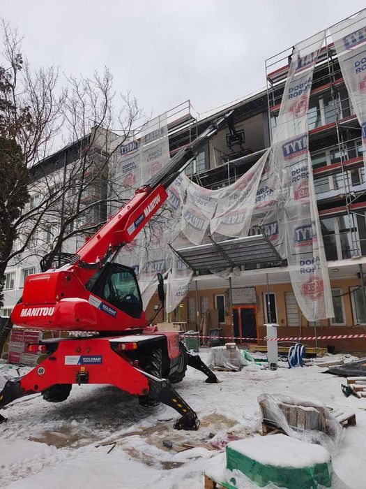 Ładowarka teleskopowa z operatorem manitka rozładunki usługa wynajem
