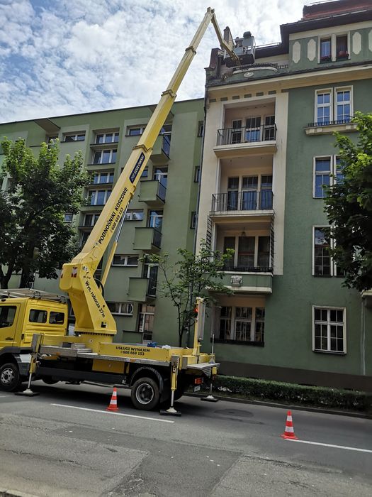 Podnośnik koszowy 22m, 27m na wynajem