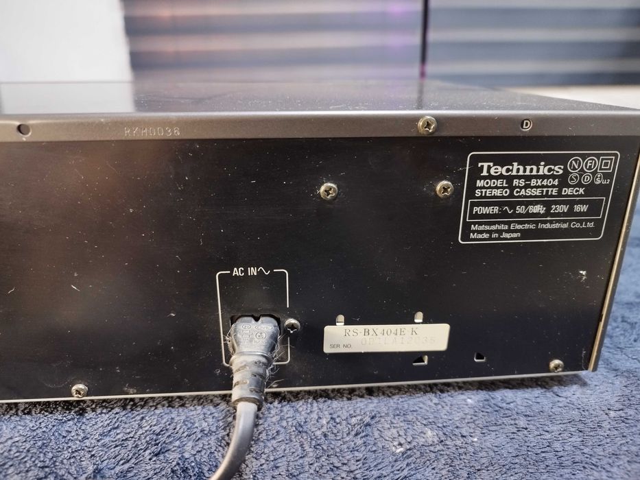 Technics RS-BX404 RS BX 404 Dolby B C HX PRO Magnetofon w 100% sprawny