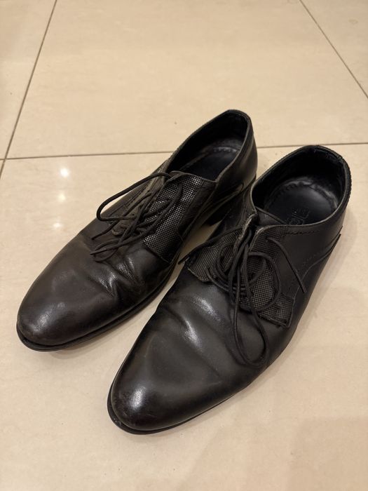 Używane skórzane buty męskie, rozmiar 41
