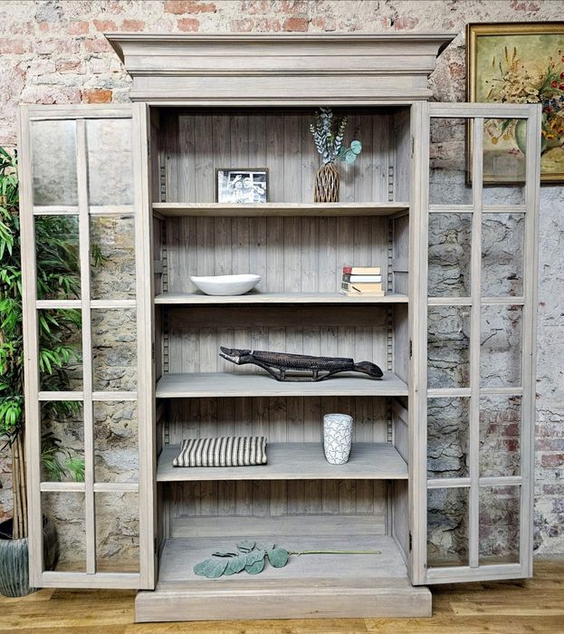 Witryna- WYSOKA 240cm - z litego drewna