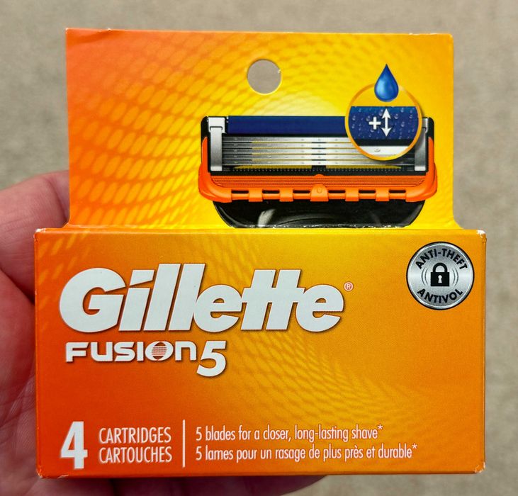 Лезвия, картриджи Gillette Fusion5  4шт Оригинал 100% из США