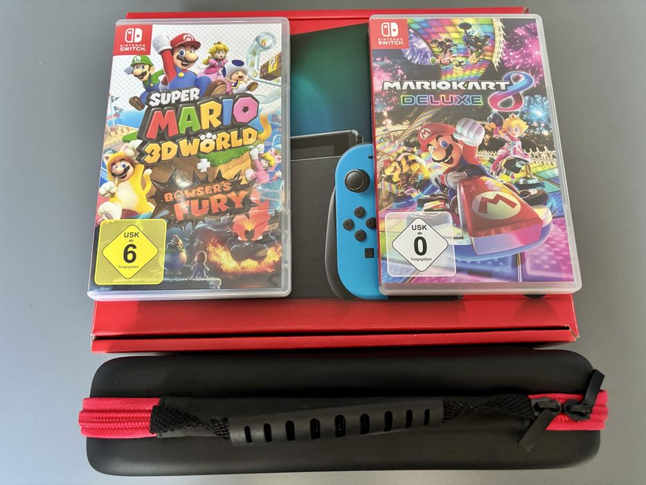 Gry + Konsola Nintendo Switch Joy-Con v2 Czerwono-niebieski
