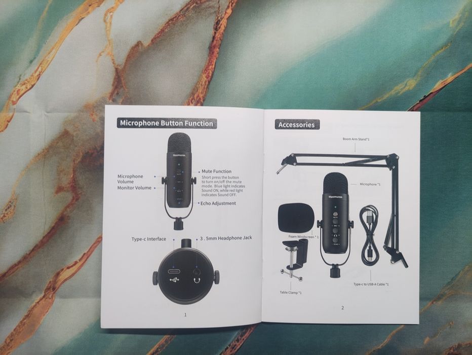 USB микрофон Конденсаторный ZealSound K66S-C