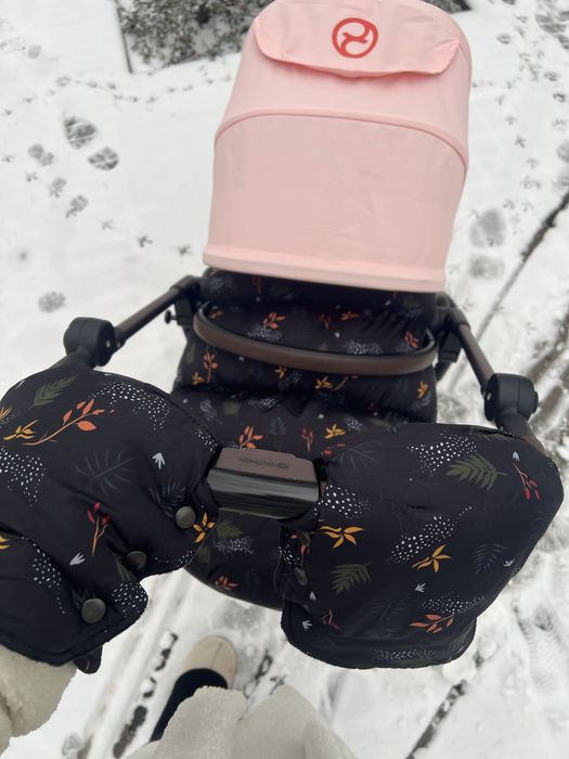 Зимовий конверт і рукавиці для візочка