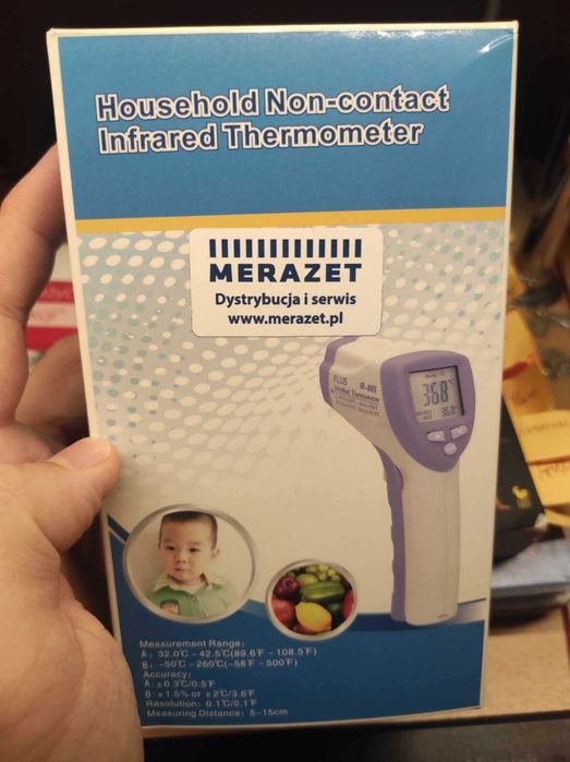 Pirometr do ciała IR-805 - bezkontaktowy termometr na podczerwień