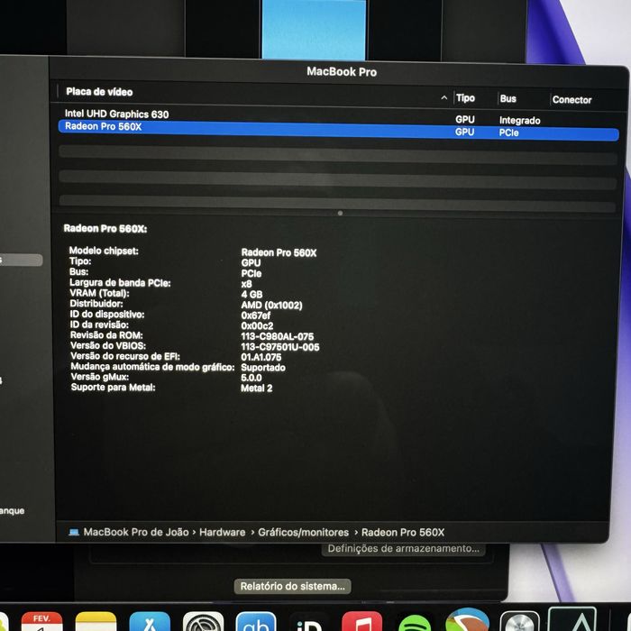 Macbook Pro 15 2019 i9