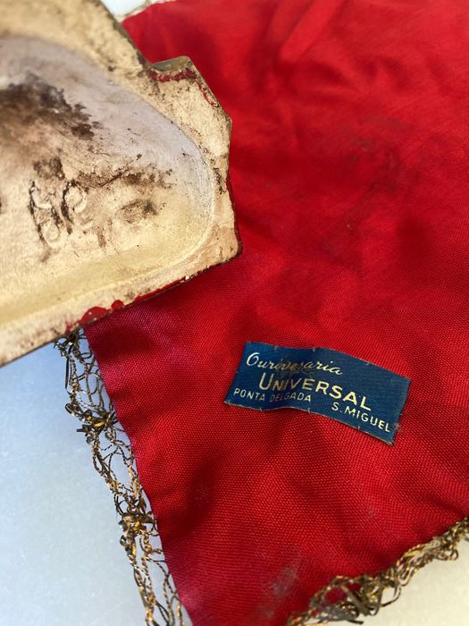 Espírito Santo Prata Portuguesa Contrastada 12 cm Açores Arte Sacra