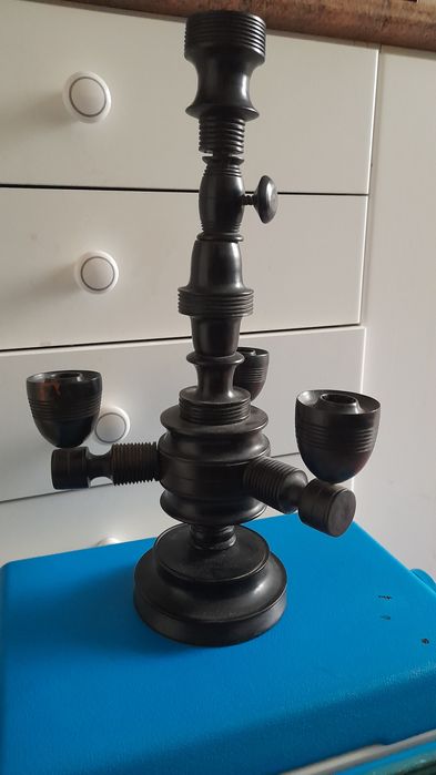 Candelabro em pau santo