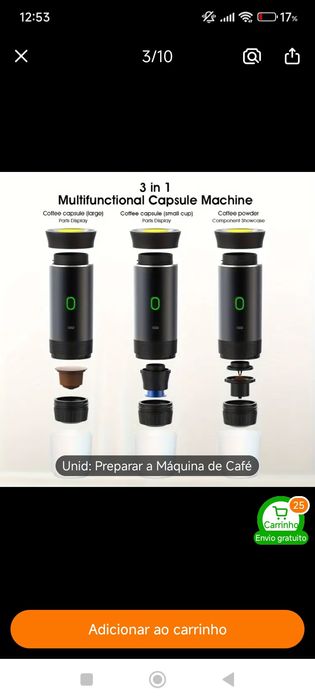 Maquina café portátil