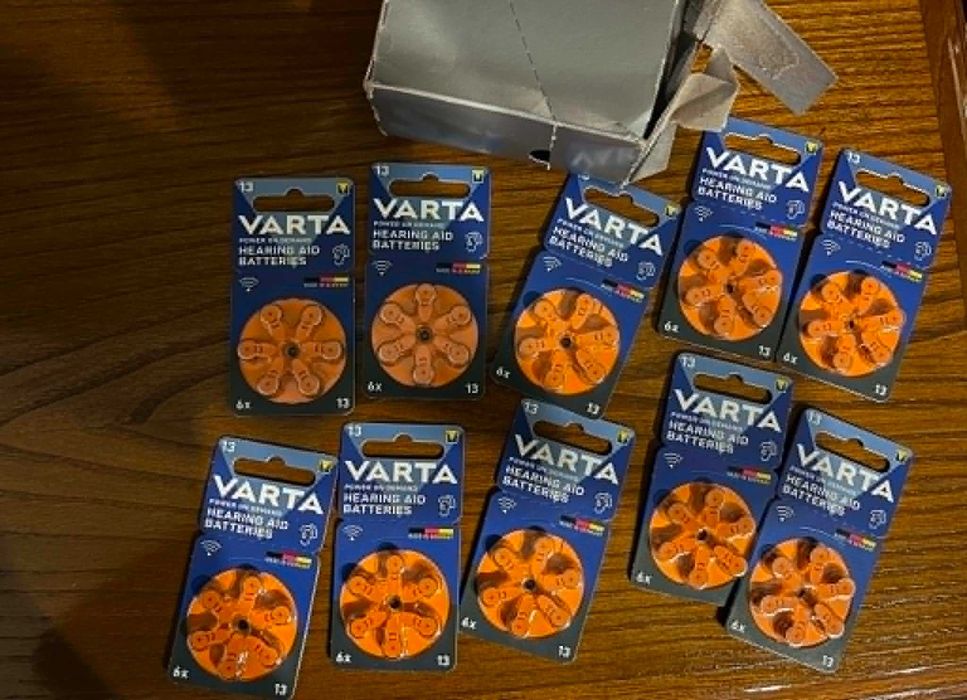 Pilhas Varta para aparelhos auditivos (pack de 10 caixas)