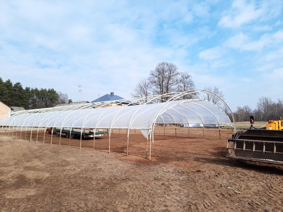 Konstrkcje tunelowe  stalowe wiaty pod plandeki