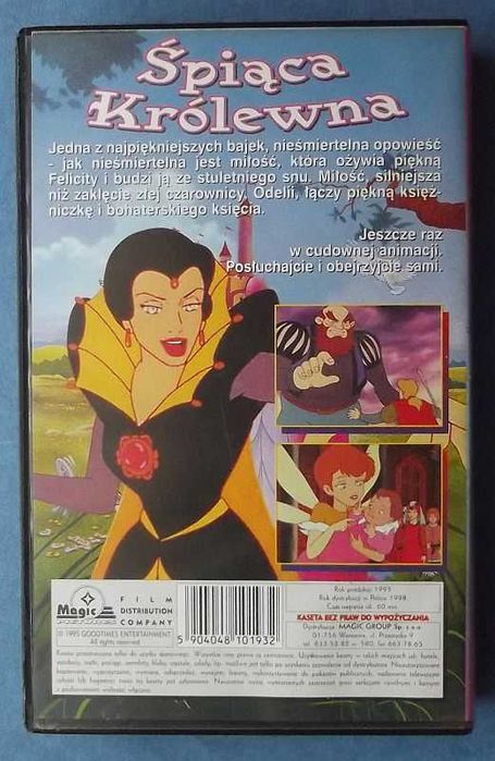 Kaseta wideo VHS - Śpiąca królewna