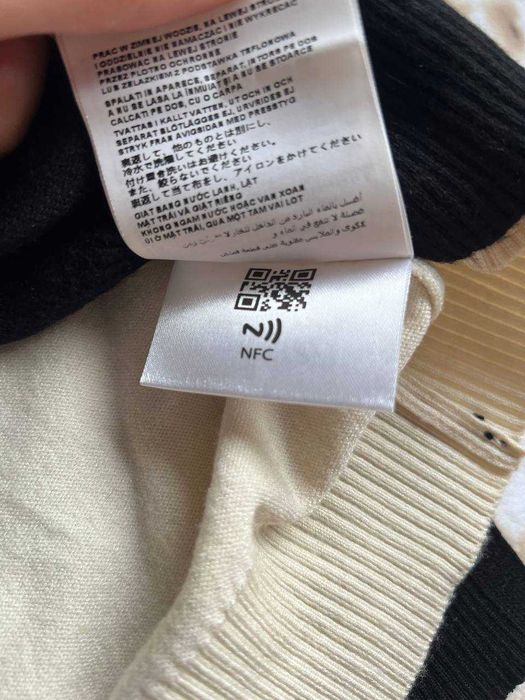Miu Miu czarny cardigan v-neck Cardigan black white nowy M