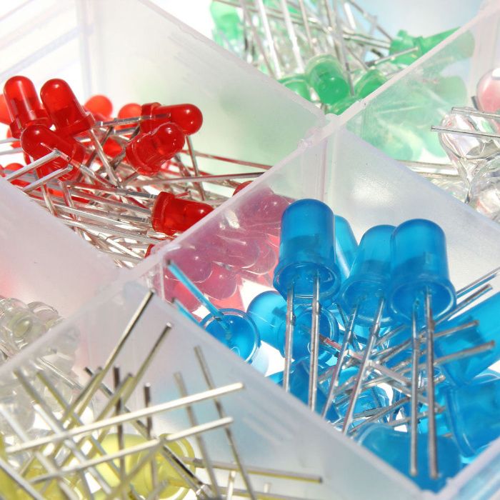 Caixa 300 Unidades Leds Diodos Cores 5 mm / 3 mm