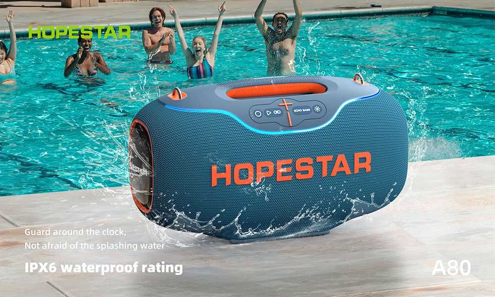 Bluetooth колонка с микрофоном Hopestar A 80, 350 Вт