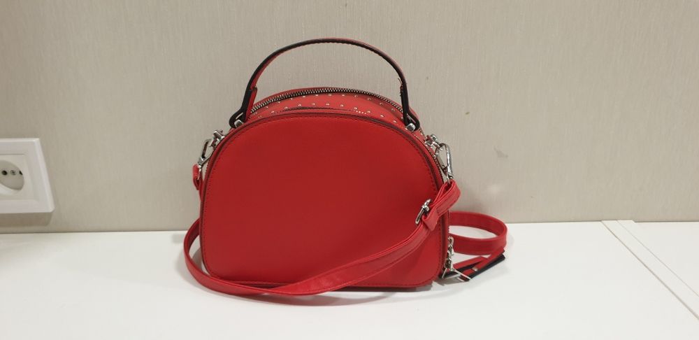 Сумка женская красная