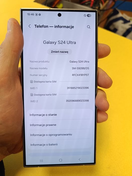 Samsung Galaxy S24 Ultra / 256/12GB / Nie z sieci / GWARANCJA