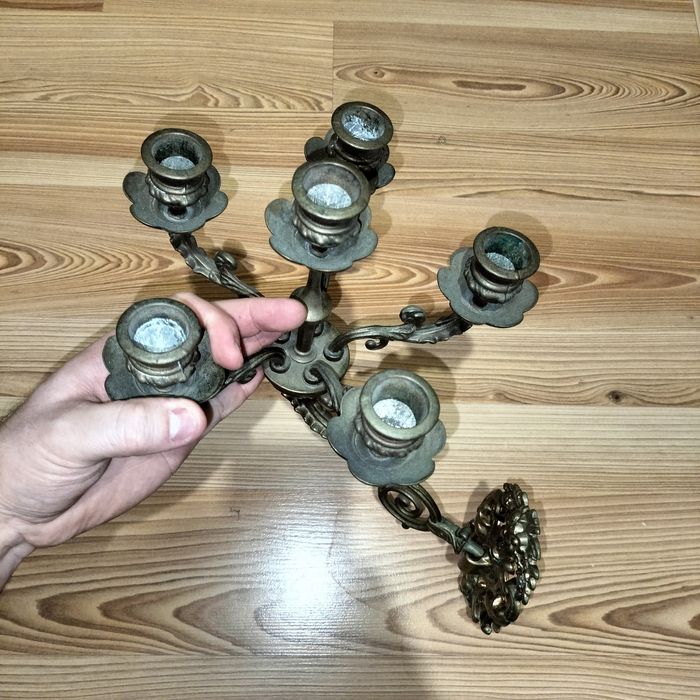 Dwa świeczniki Ludwik XVI ścienne