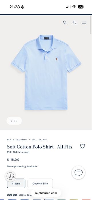 Поло ральф лаурен оригінал