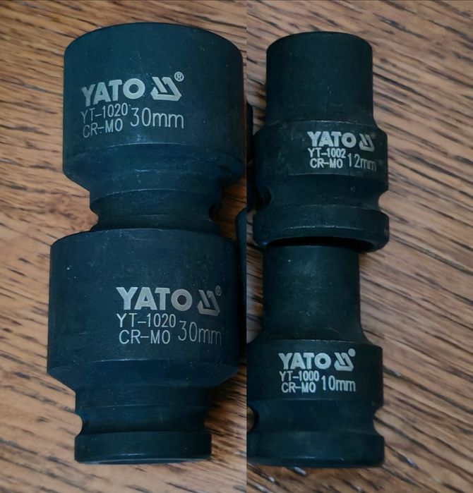 Ударные головки 1/2" Cr-Mo, переходники.