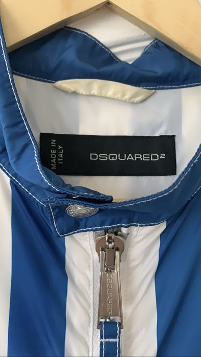 Куртка Dsquared полосата, стильна.