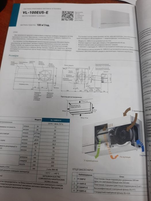 Рекуператор повітря Misubishi