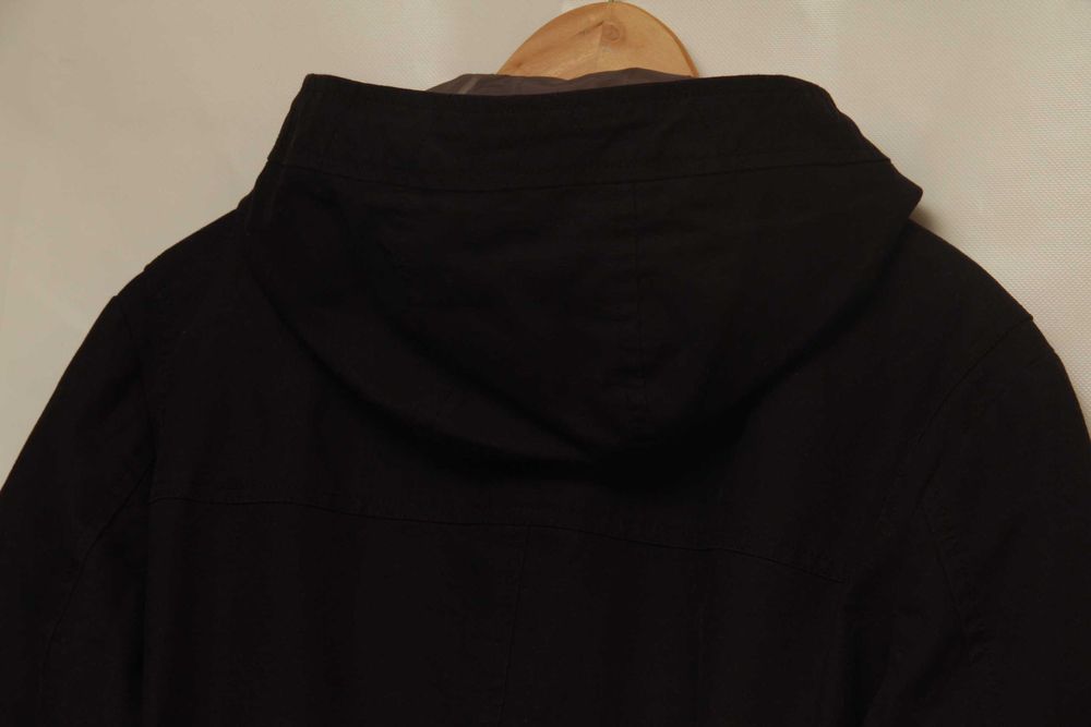 H&M Duffle coat black рр 50 M пальто из хлопка
