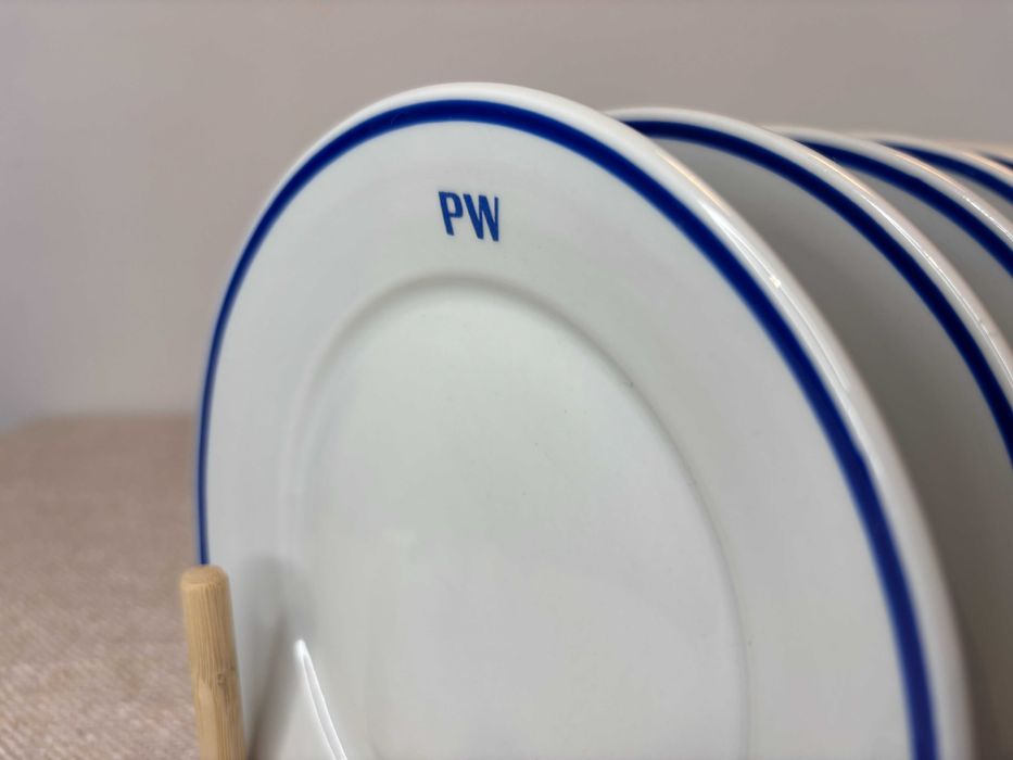 Porcelana Lubiana - talerzyki / PRL / średnica 17 cm