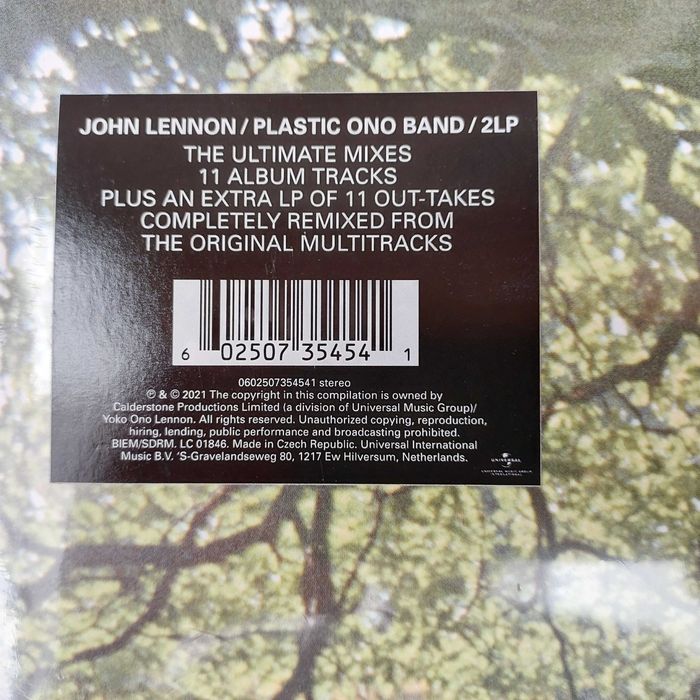 Płyta winylowa John Lennon Plastic Ono Band 2LP