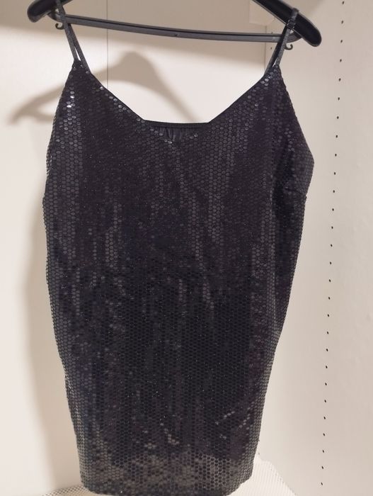 Top alças em bico brilhante tam XL- Novo